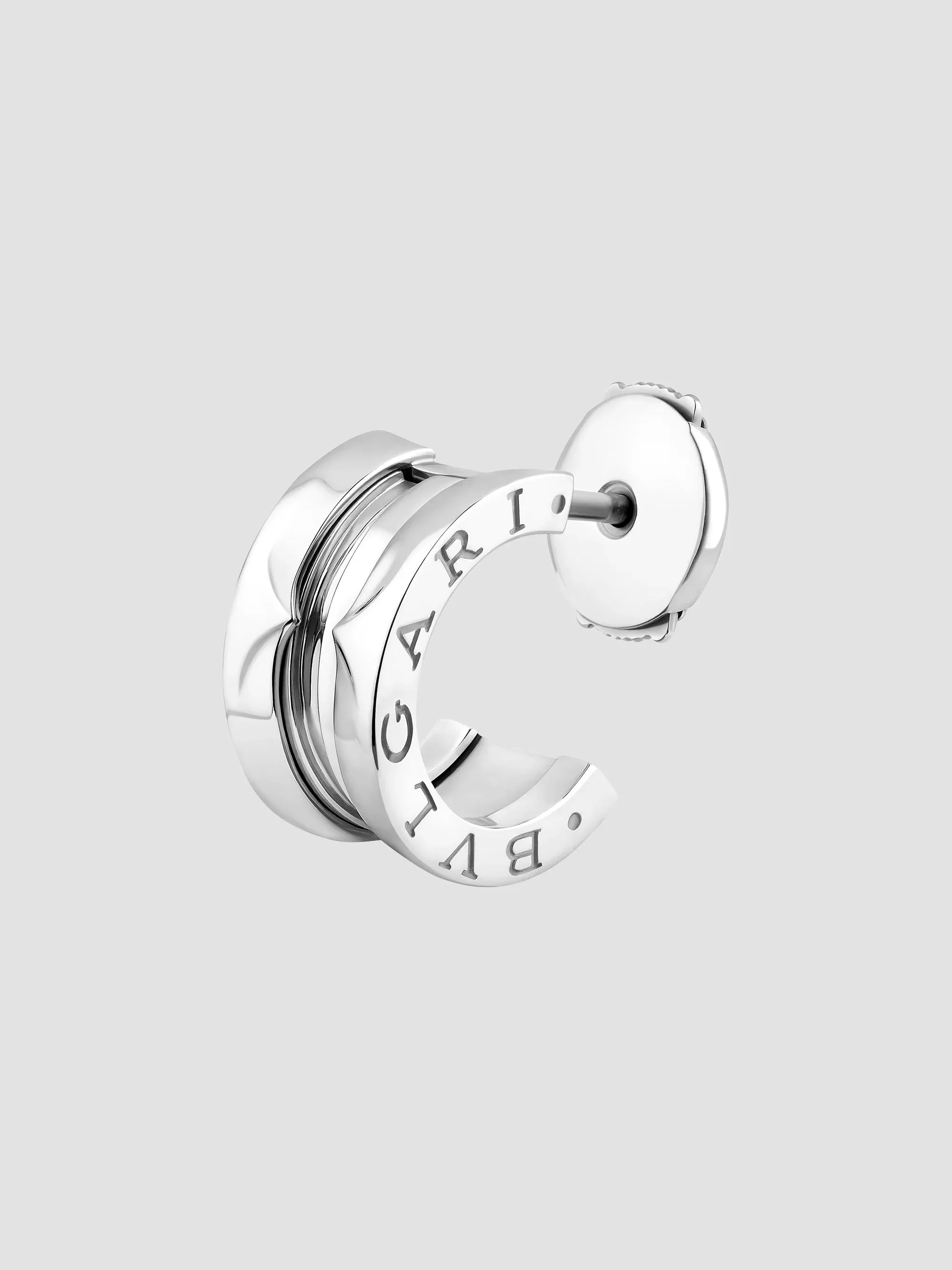 Women's B. zero1 18K White Gold Single Earring - White Gold - 1