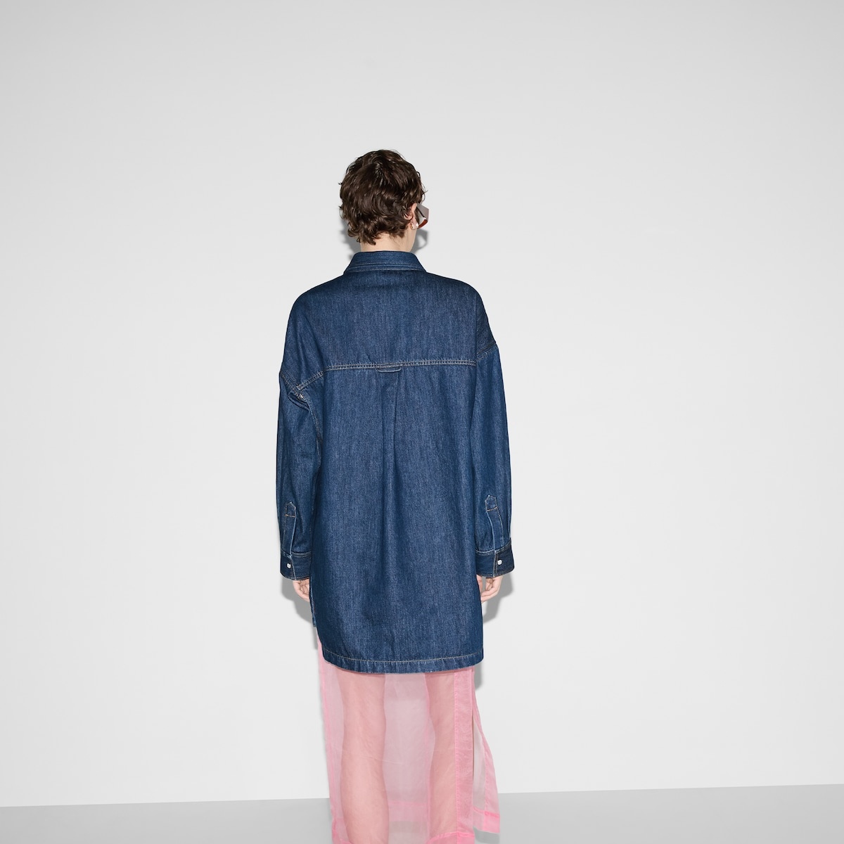 Embroidered denim shirt - 4