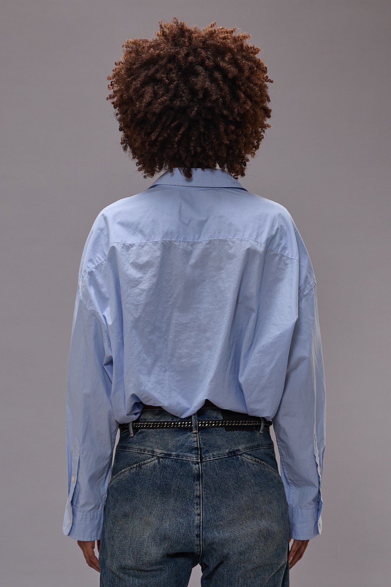 CROSSOVER BUBBLE SHIRT - EOE LIGHT BLUE - R13 - 3