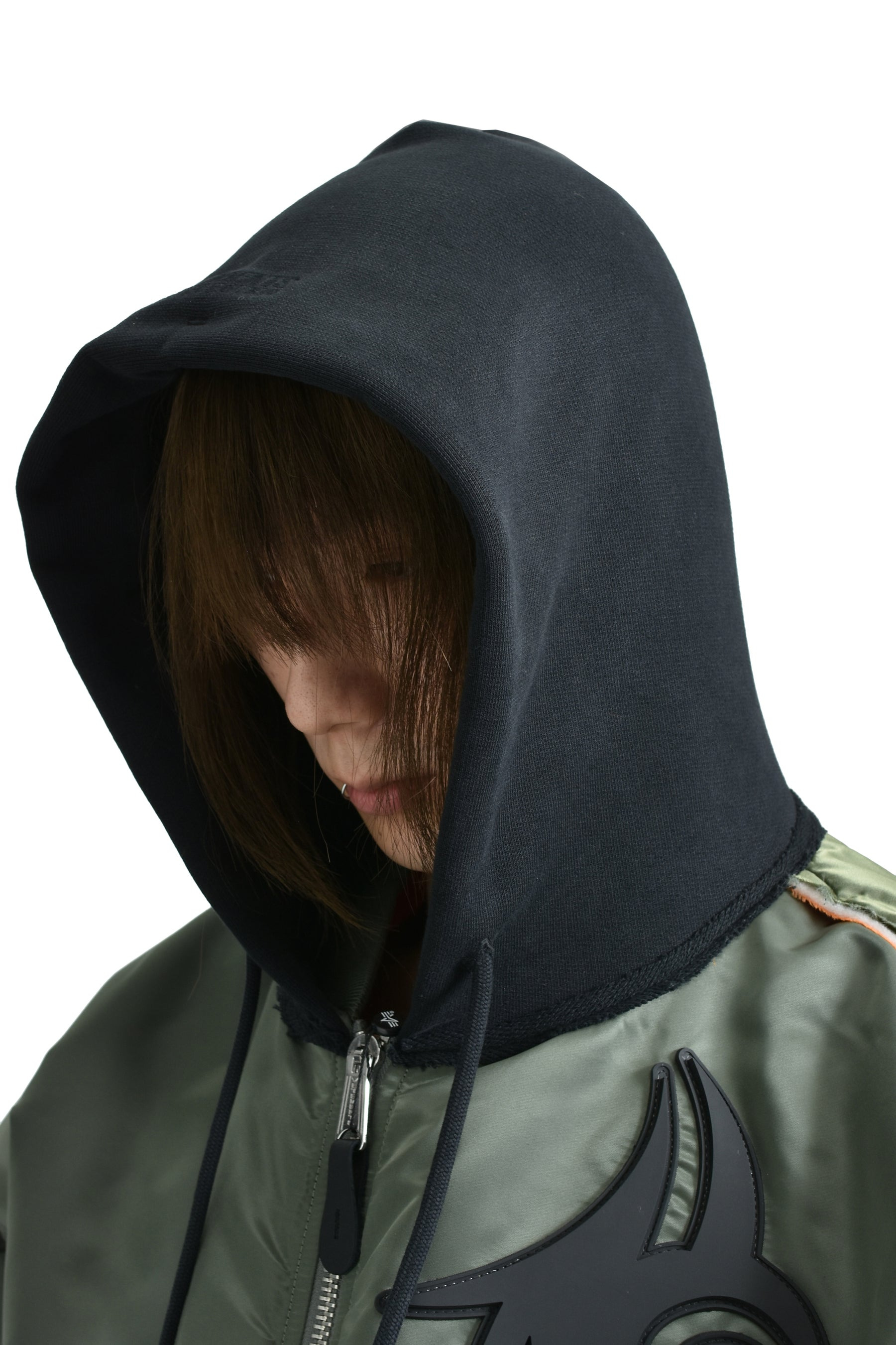 TRIBAL REWORKED BOMBER JACKET / GRN / BLK - 4