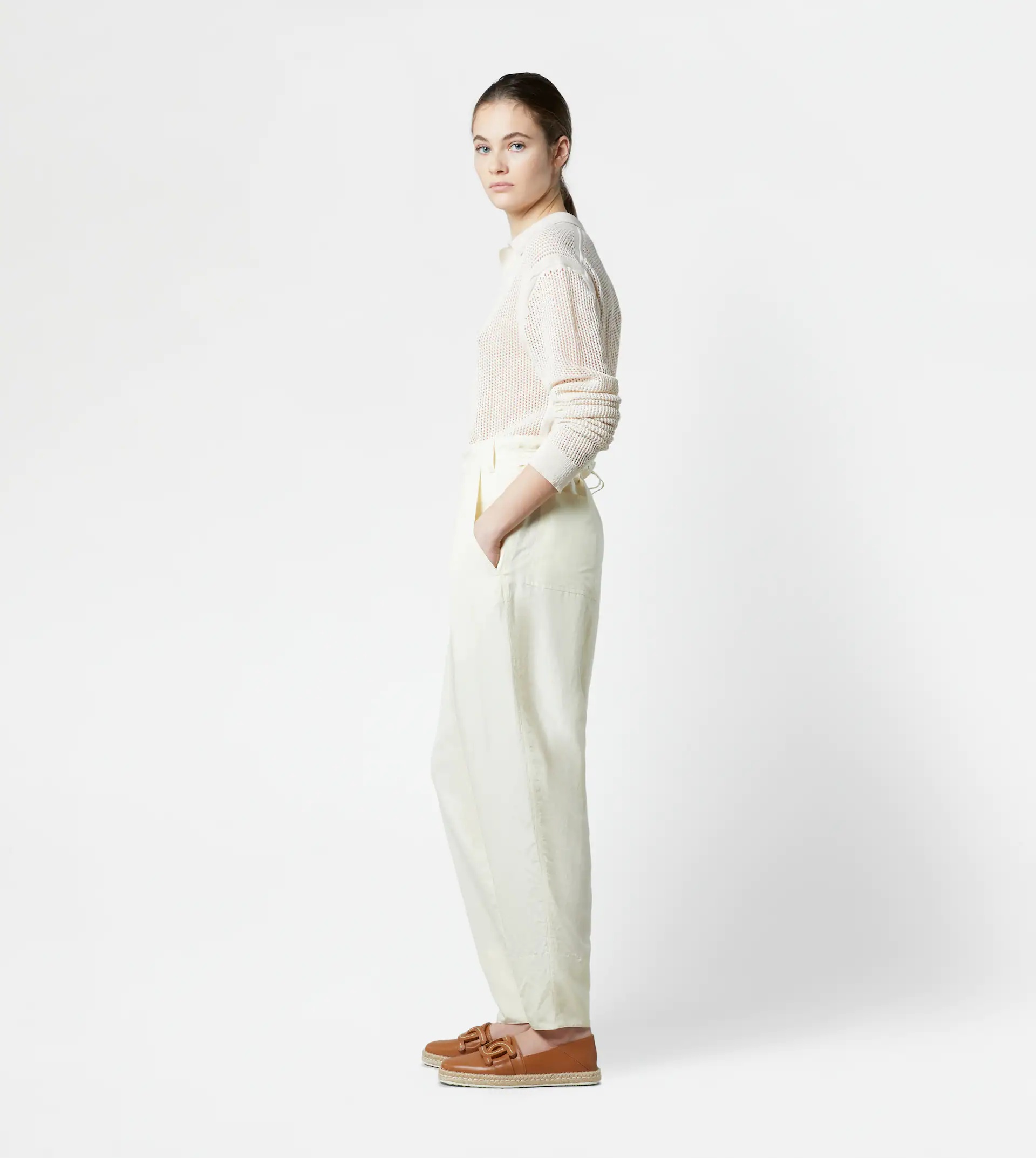 TROUSERS - WHITE - 4