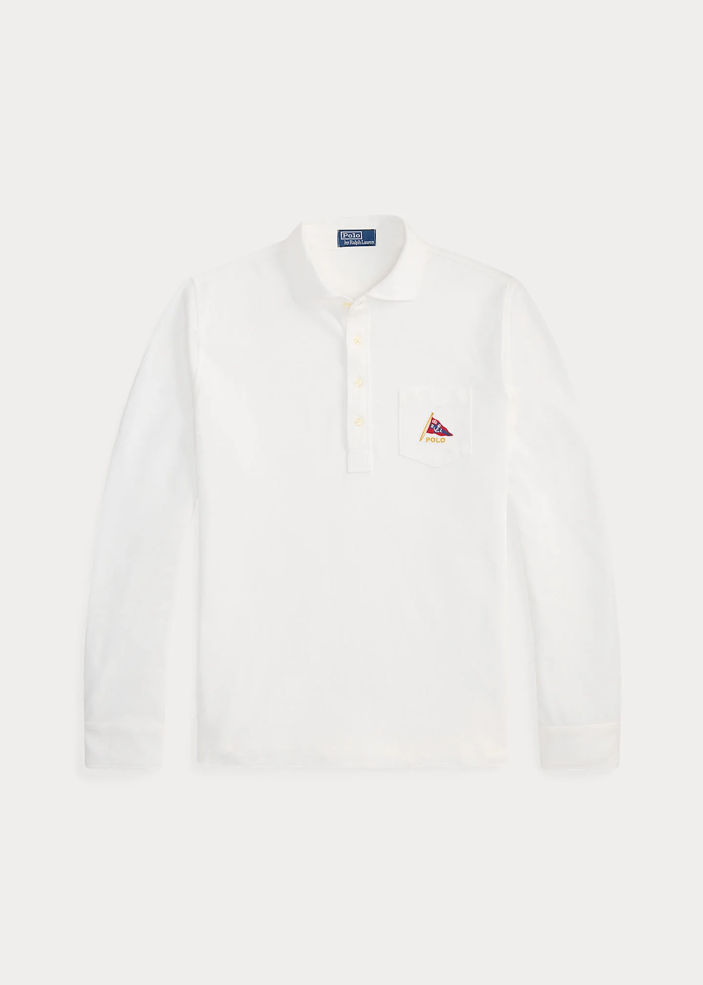 Classic Fit Embroidered Mesh Polo Shirt - 1