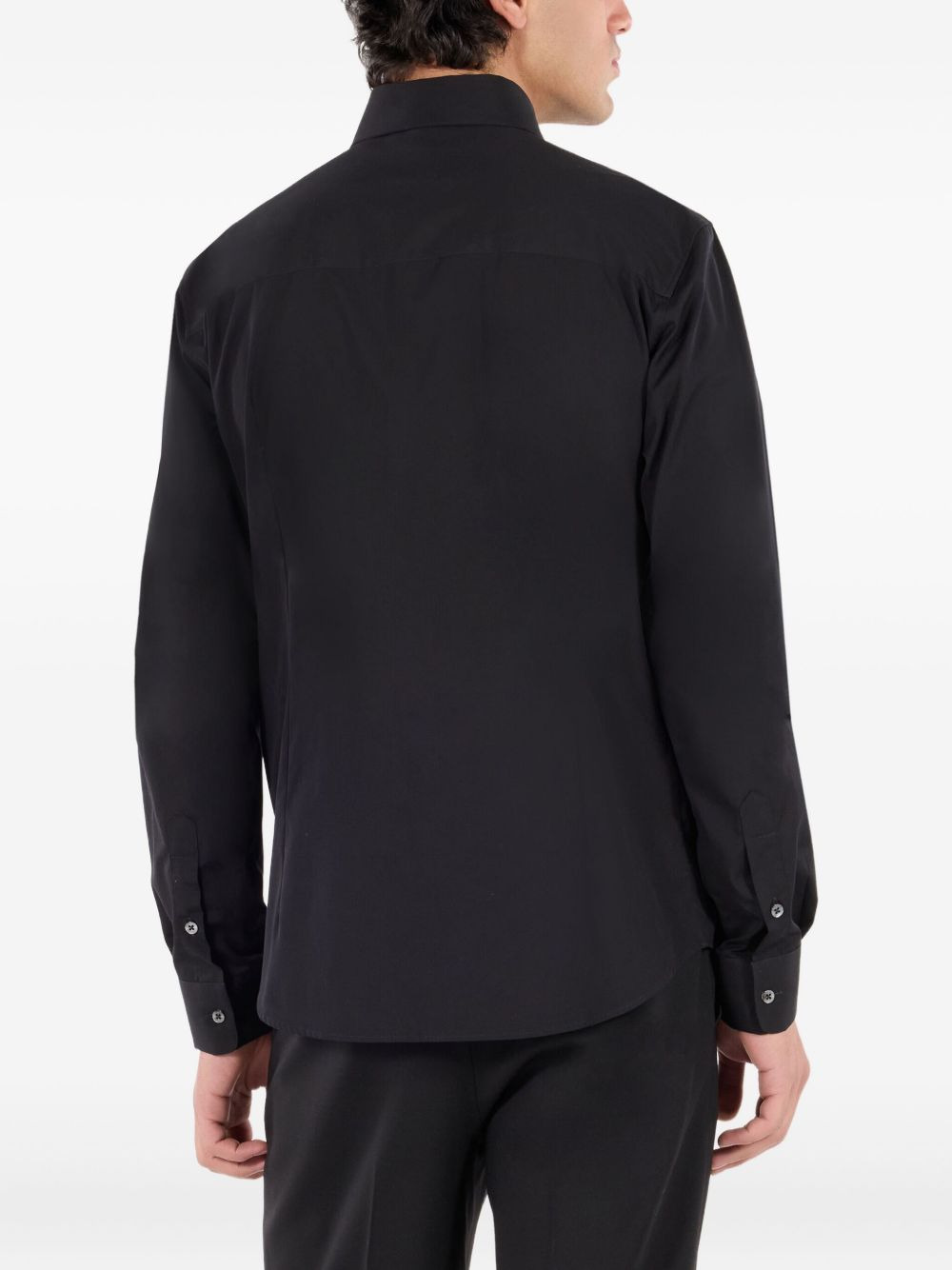 logo-embroidered shirt - 4