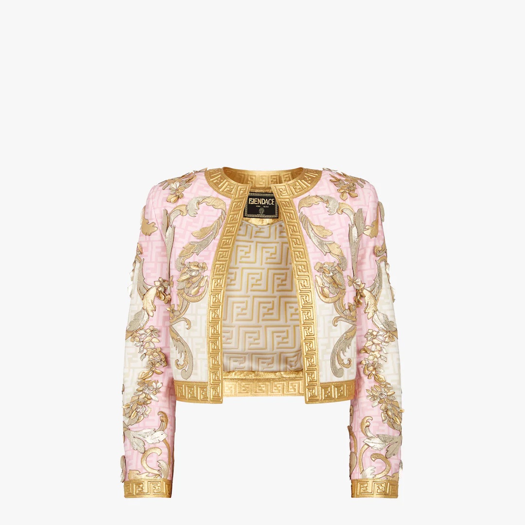 Fendace jacket in multicolor nappa leather - 1