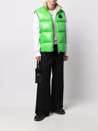 Moncler feather down zipped gilet outlook