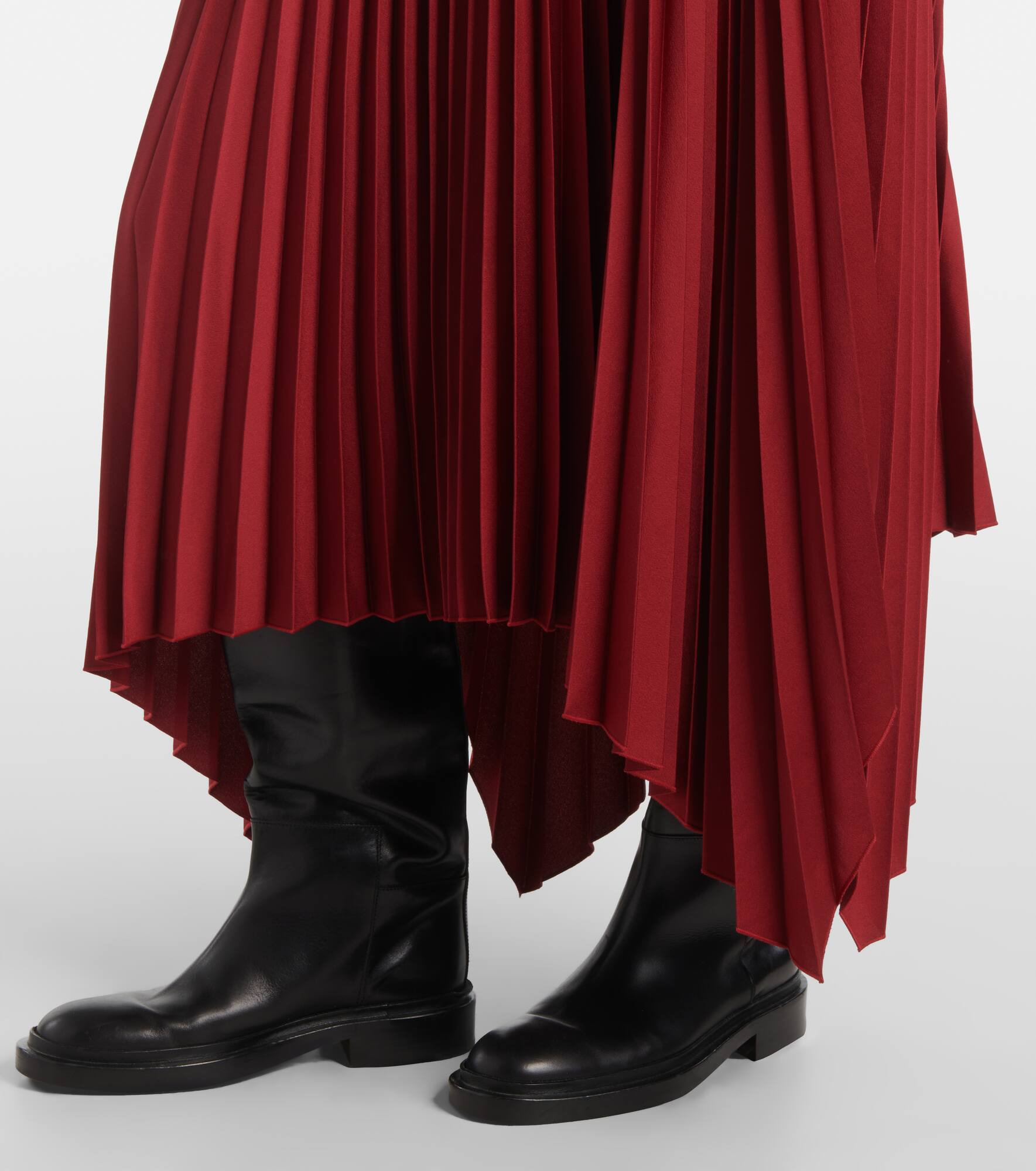 Ade plissé crêpe midi skirt - 5