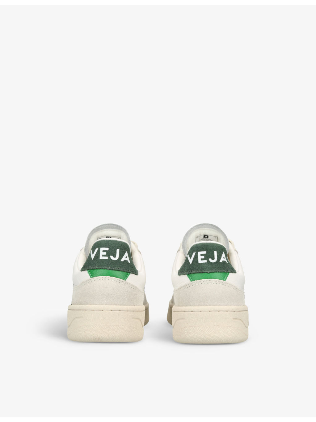 Women's V90 logo-embroidered low-top leather trainers - 4