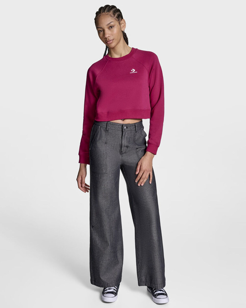 Star Chevron Cropped Crew Neck 1