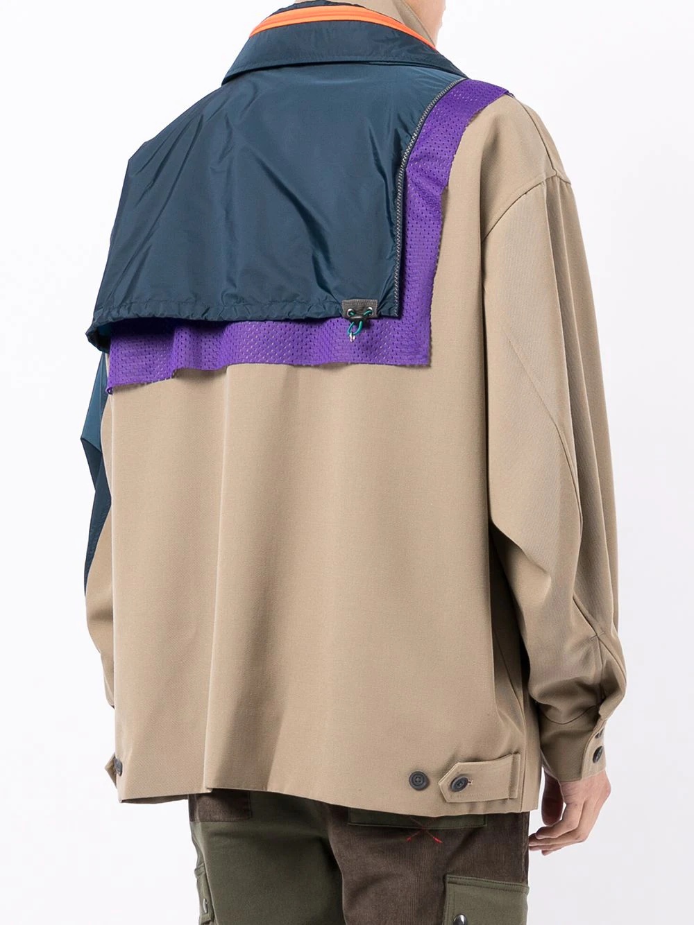 utility-pocket shirt jacket - 4