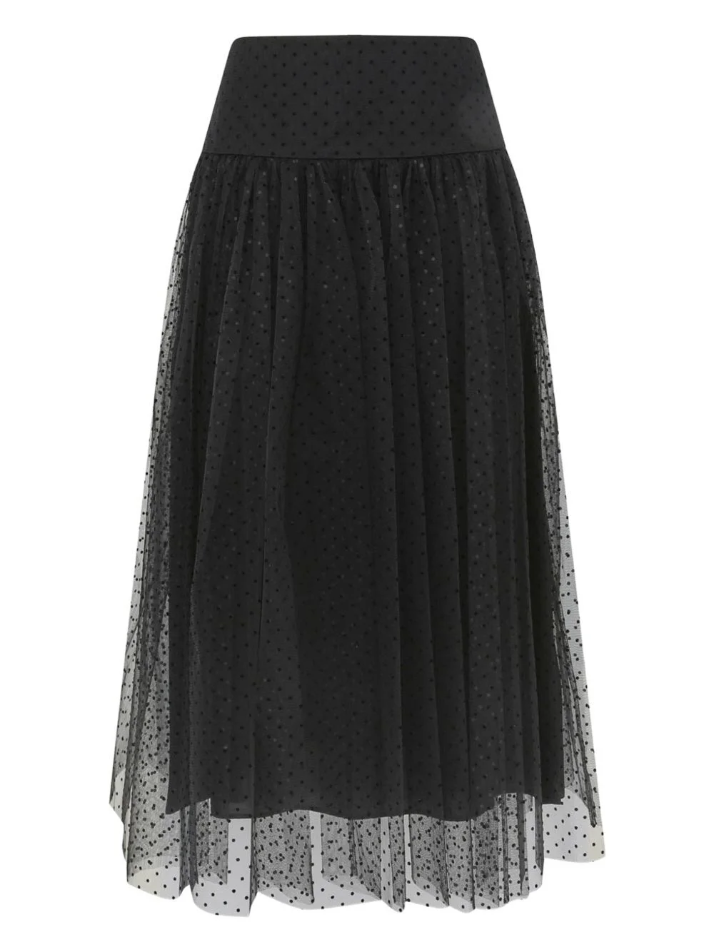 polka-dot midi skirt - 1