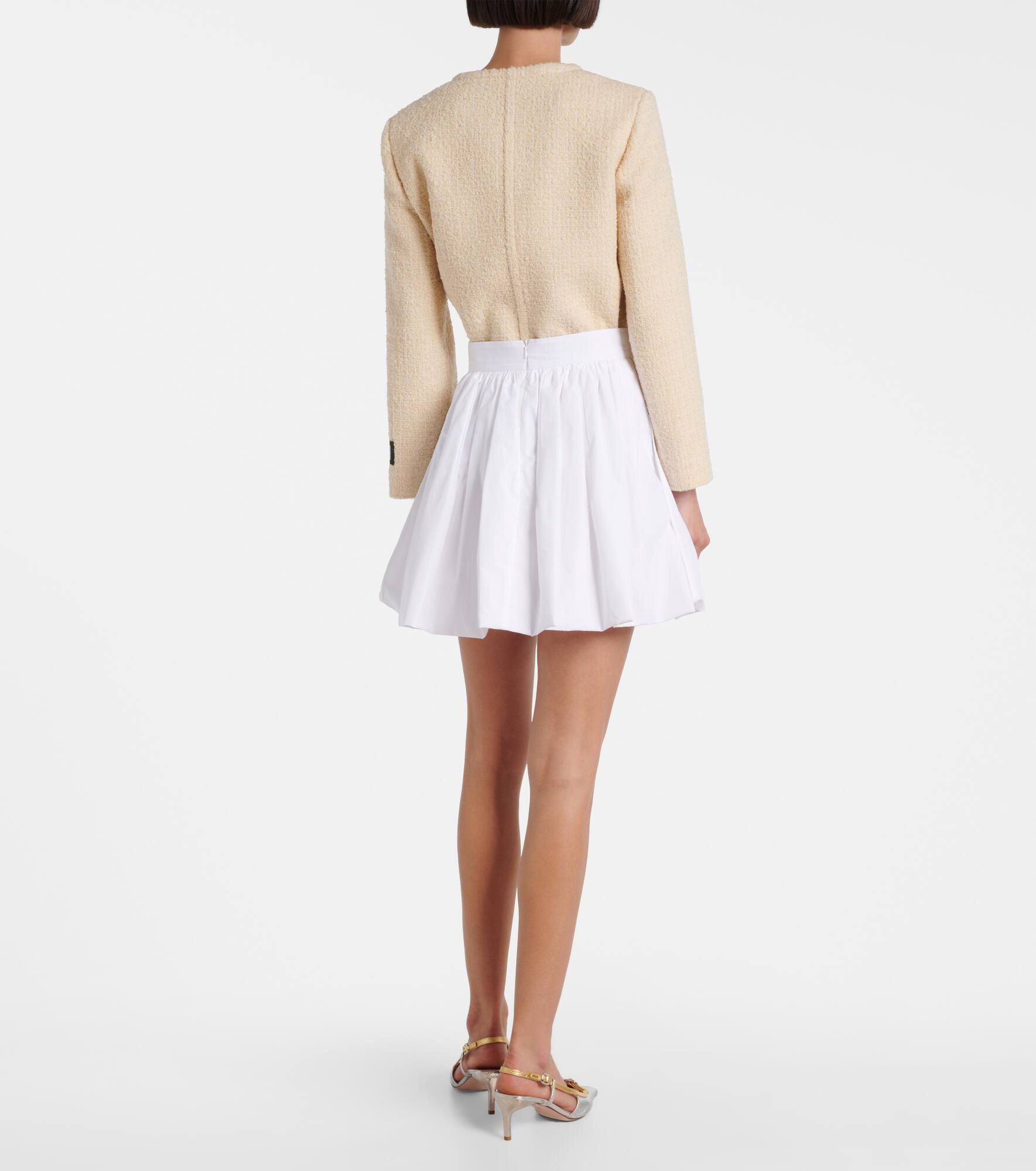 Cotton poplin miniskirt - 3