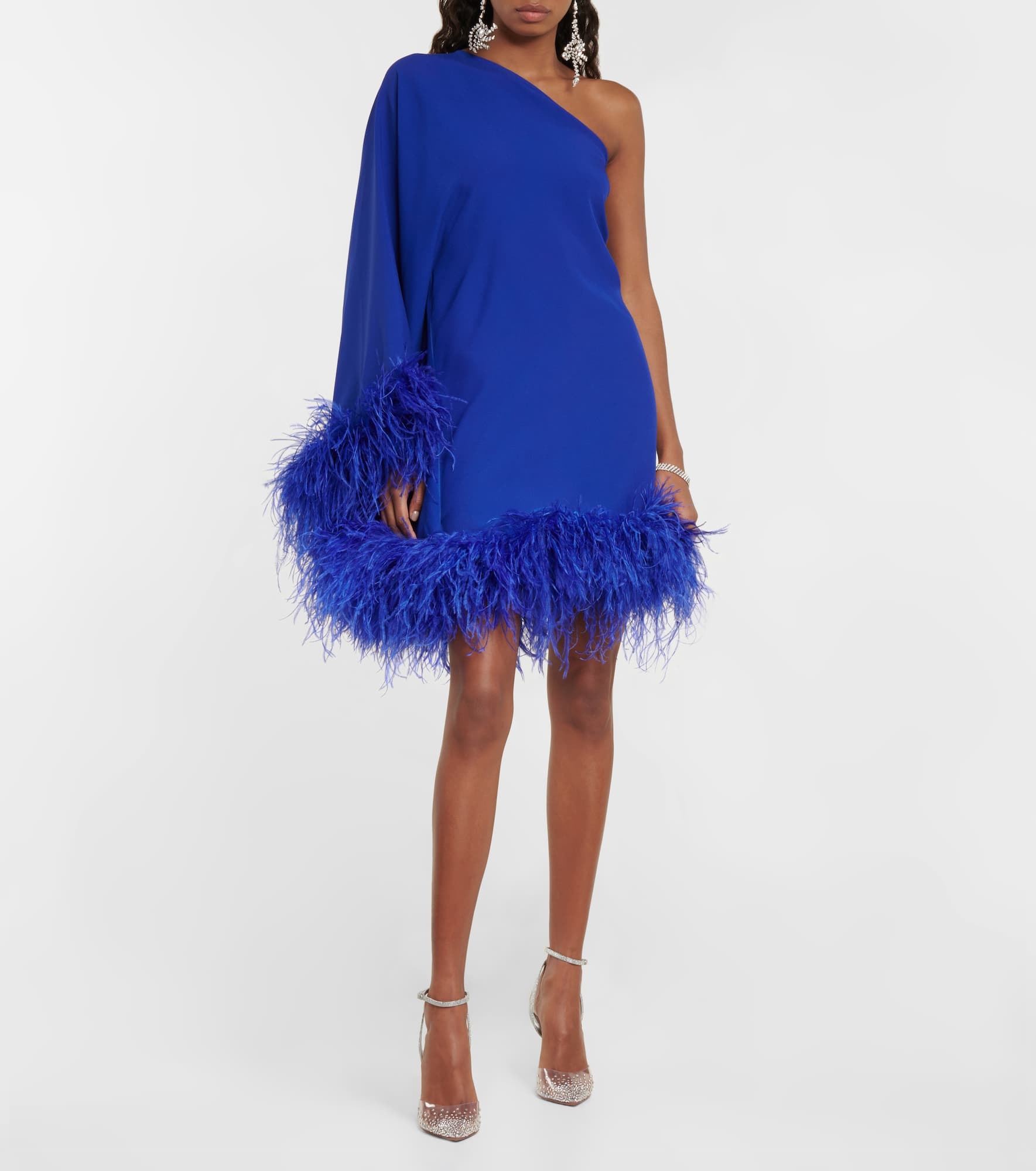 Piccolo Ubud feather-trimmed minidress - 2