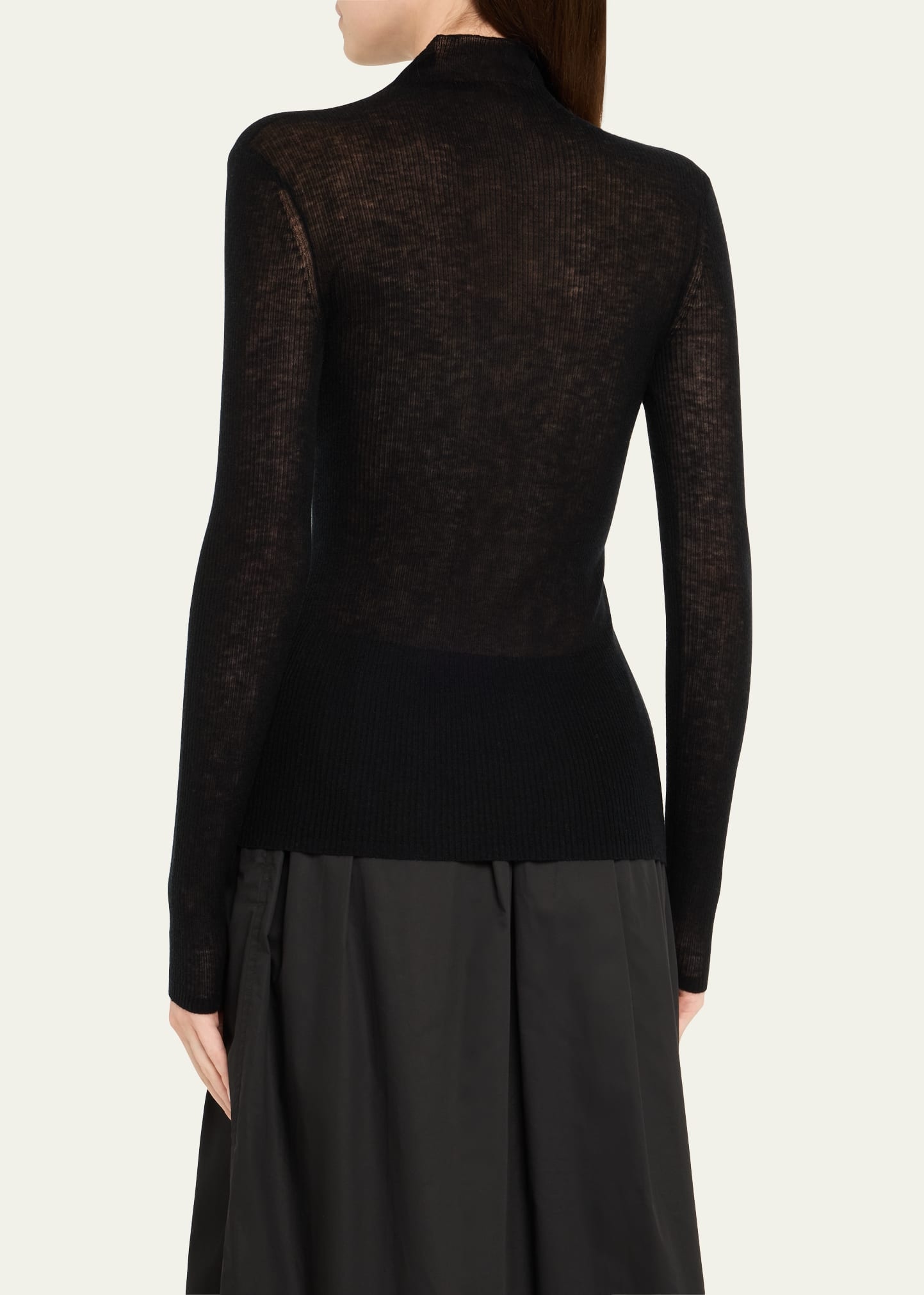 Ribbed Mock-Neck Top - 3
