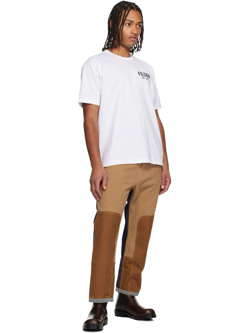 Junya Watanabe MAN Blue & Tan Levi's Edition Paneled Jeans outlook