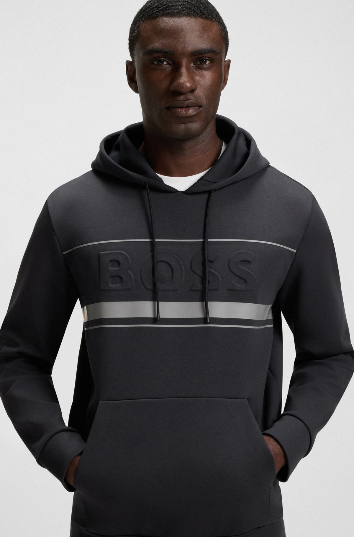 HOODIE WITH STRIPE DETAILS - 3
