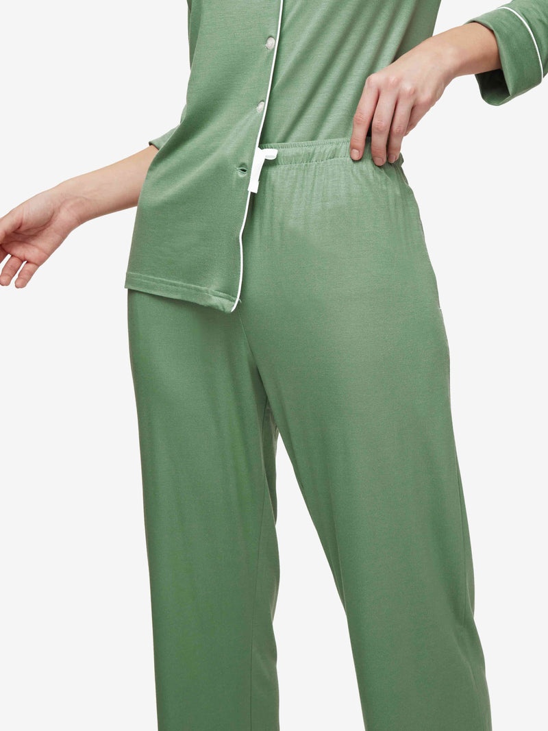 Women's Pyjamas Lara Micro Modal Stretch Sage Green - 7