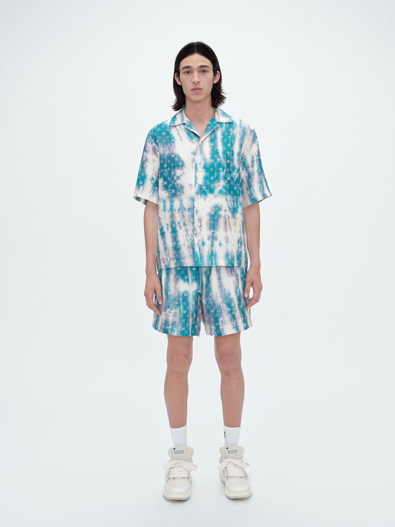 AMIRI BLEACHED MA PAISLEY SILK SHORT outlook