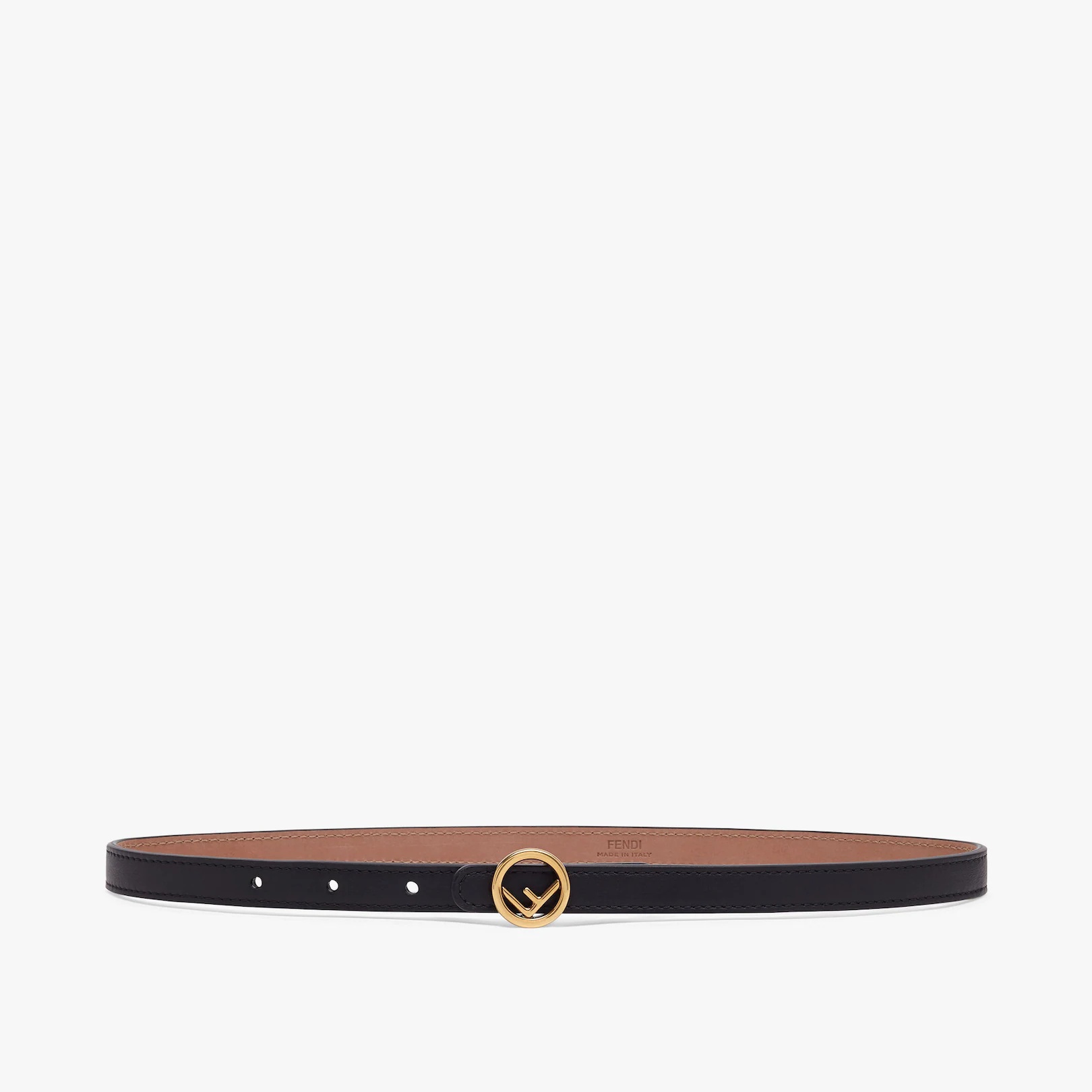 Black leather belt - 1