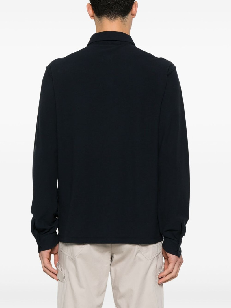 cotton Ghost-patch polo shirt 3