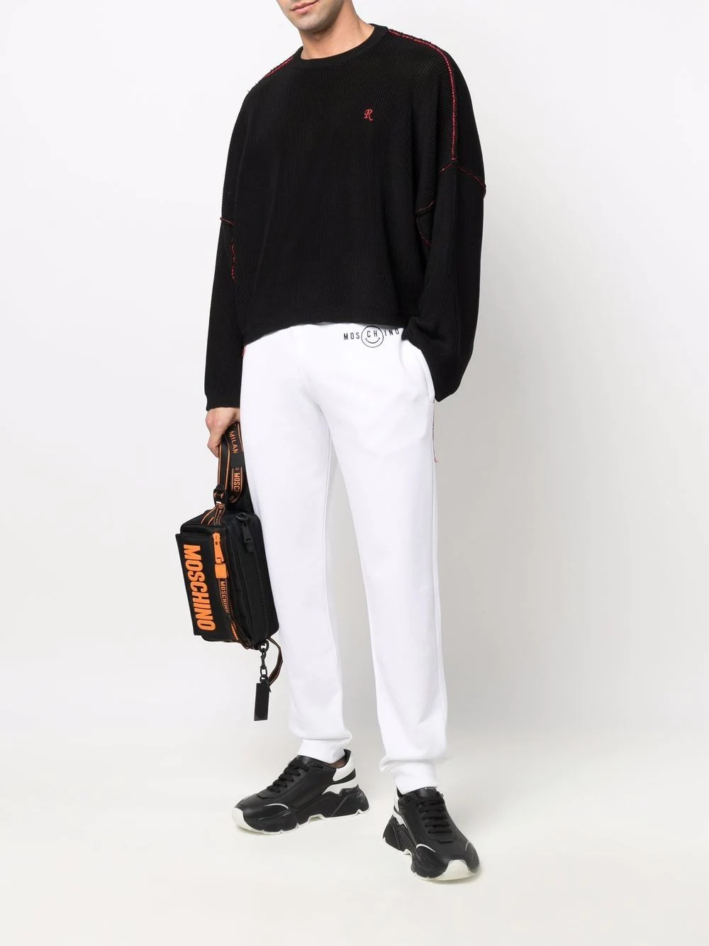 logo-embroidered track pants - 2