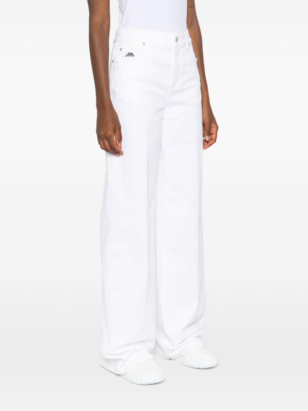 mid-rise wide-leg jeans - 3