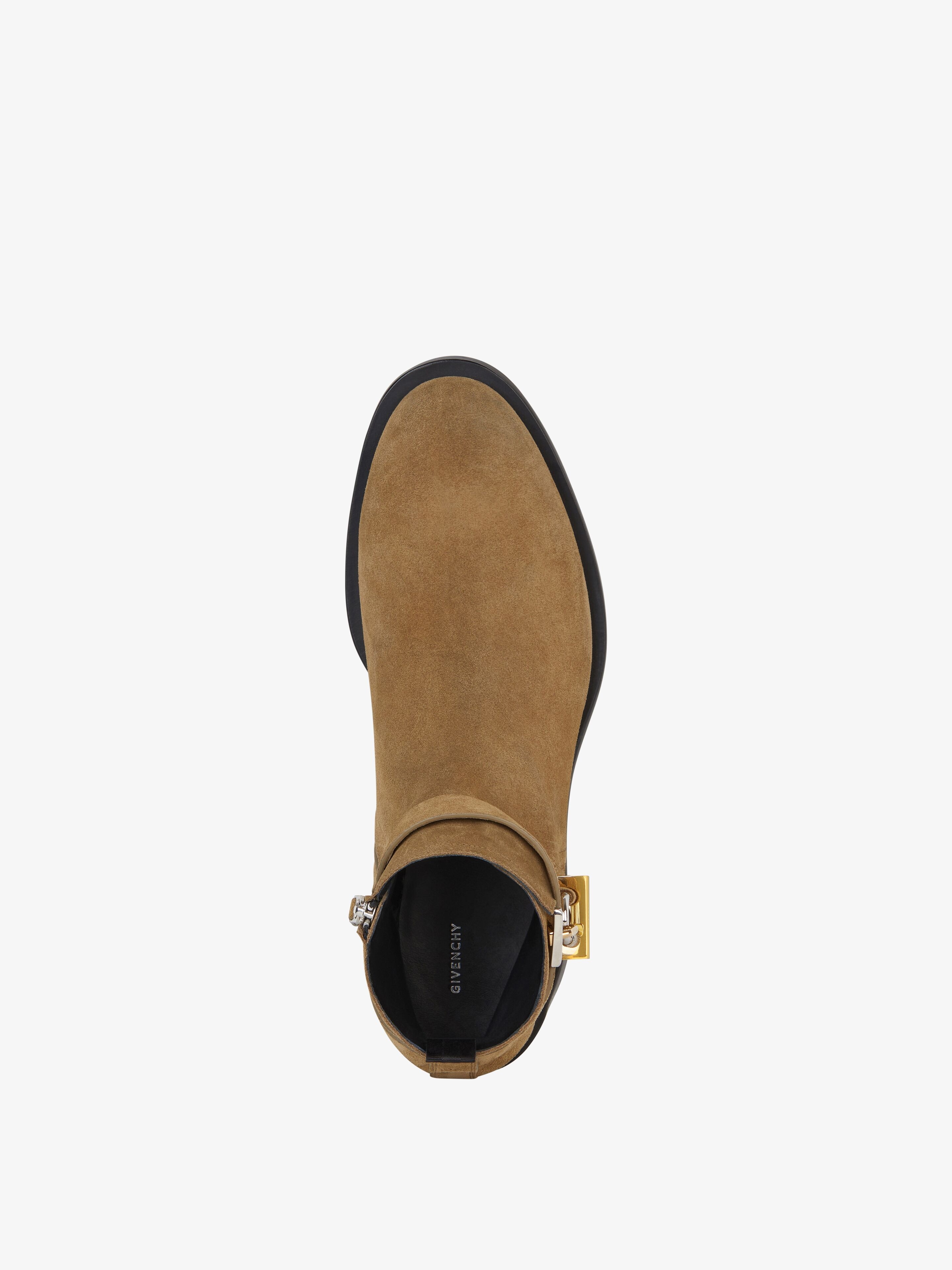 LOCK ANKLE BOOTS IN SUEDE - 4