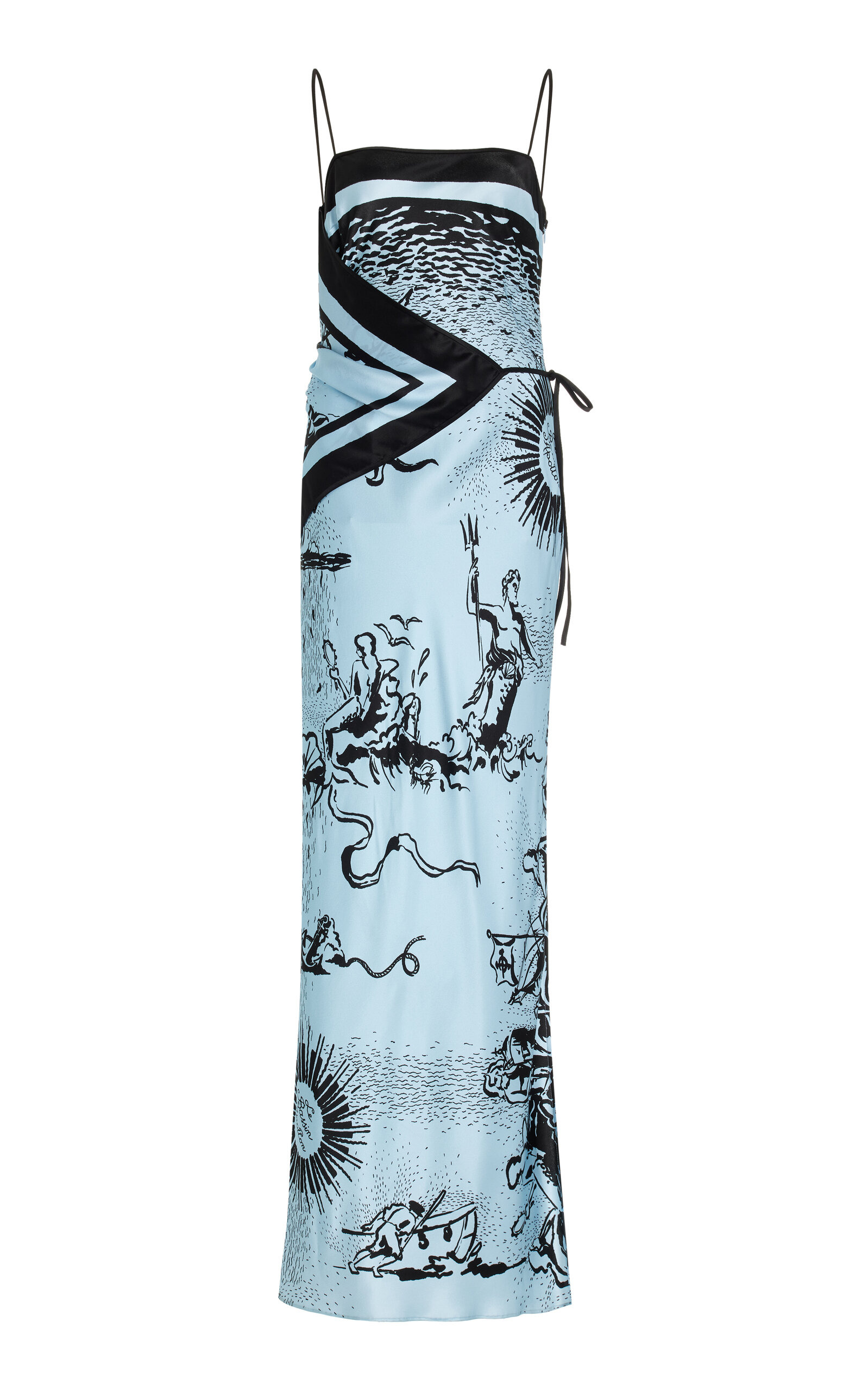 Dreamwood Silk Midi Dress blue - 1