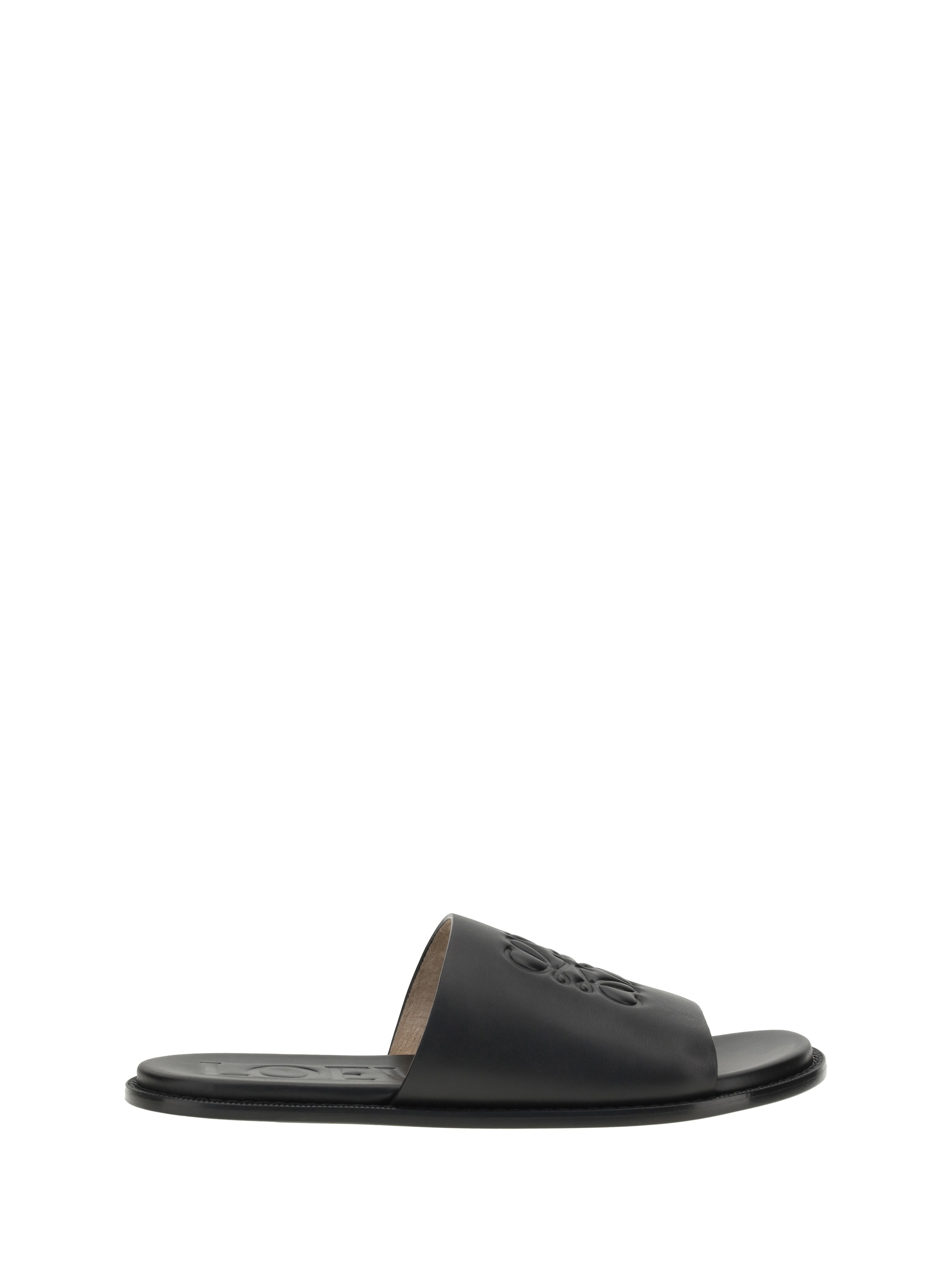サンダル Loewe Anagram Flex Slide Sandals In Smooth Leather Loewe 'anagram Flex' Slide Sandals | italist