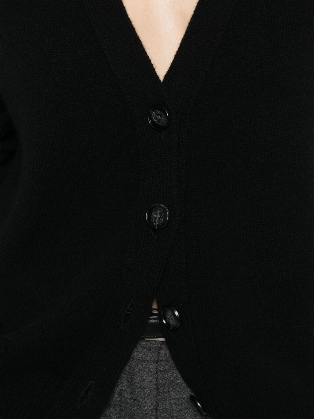 button-front cashmere cardigan - 5