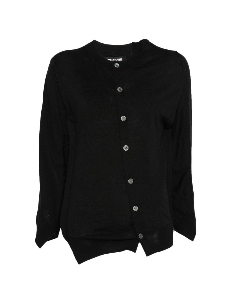 button asymmetric cardigan 1