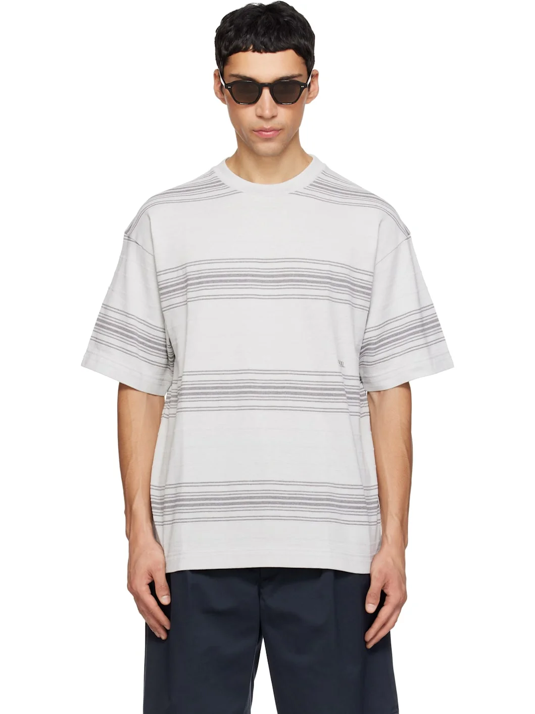 Gray Stripe T-shirt - 1