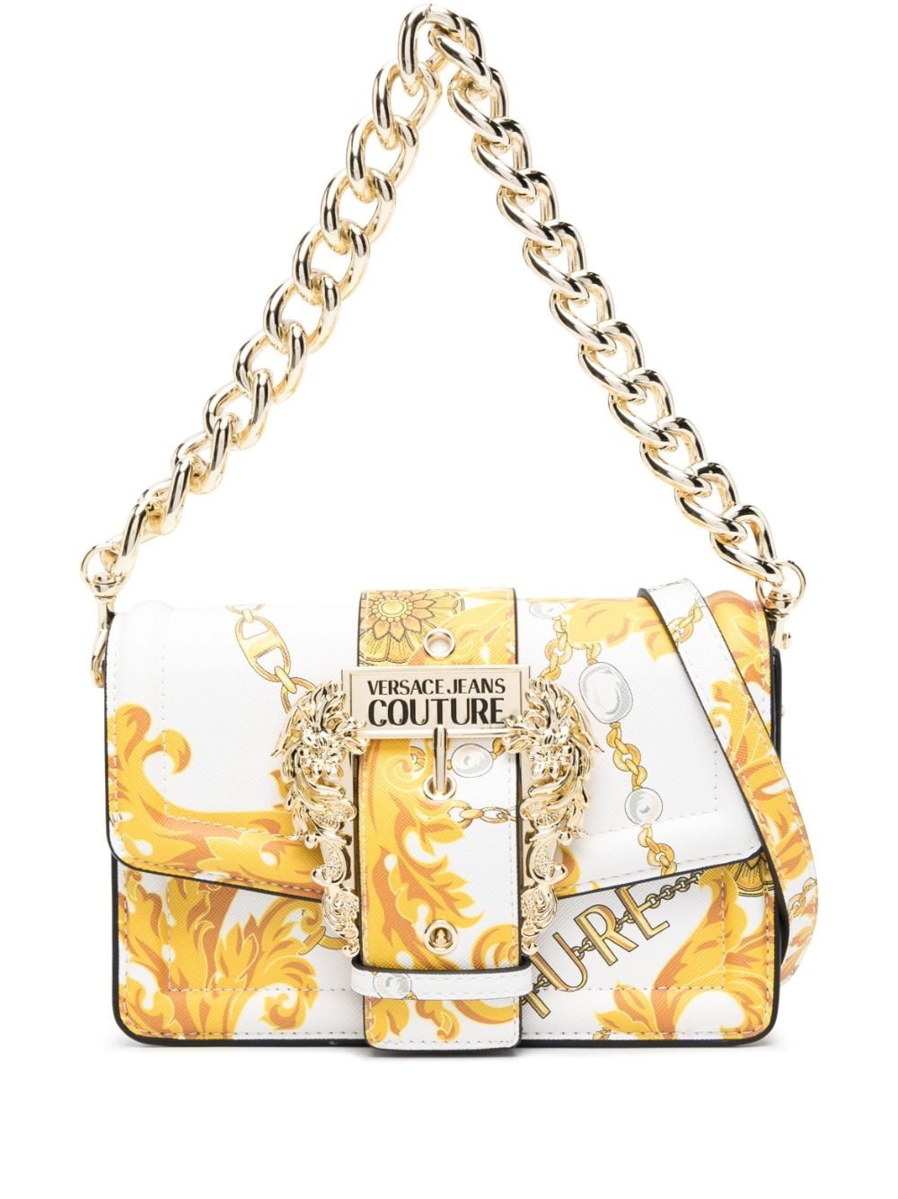 Chain Couture-print crossbody bag - 1
