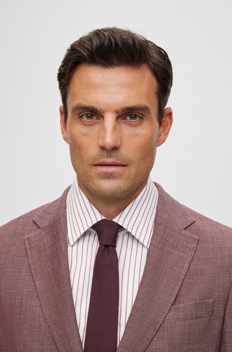 SLIM-FIT SUIT IN A PATTERNED WOOL BLEND 5