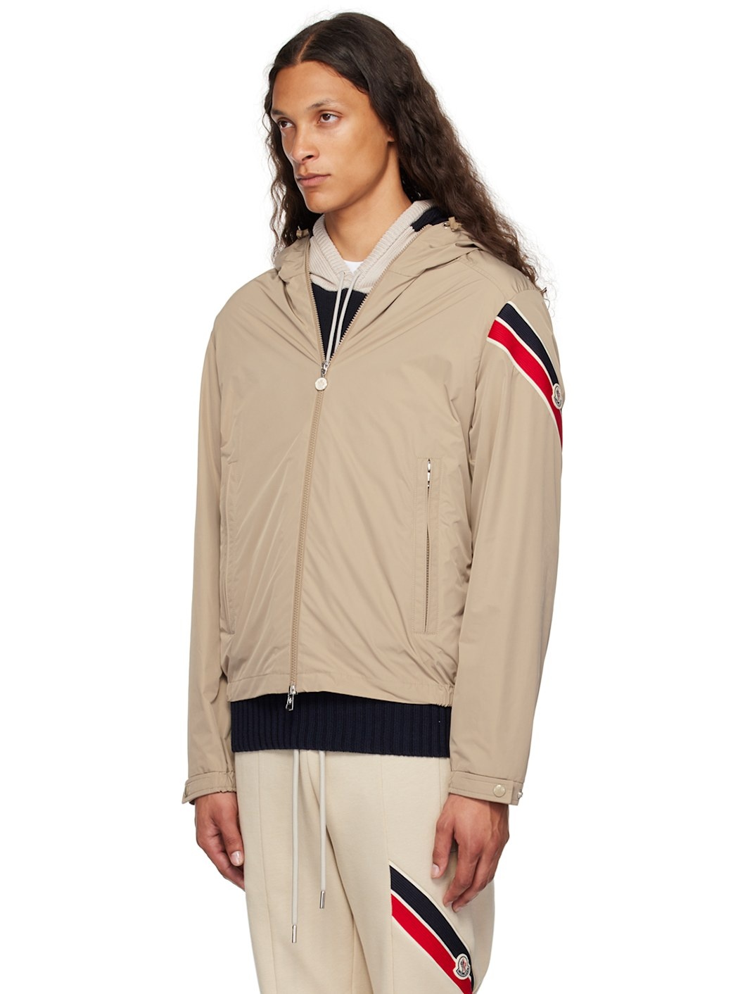 Taupe Claut Windbreaker Jacket - 4