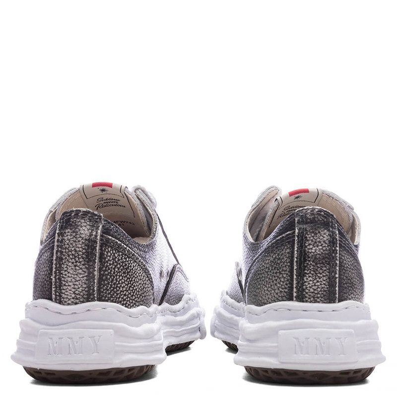 Maison MIHARAYASUHIRO HANK LOW OG BRUSHED SHRINK LEATHER - BLACK outlook