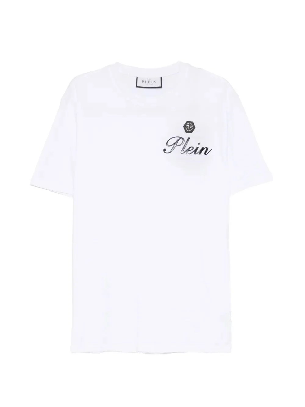 Round-Neck T-Shirt Embossed Signature - 1