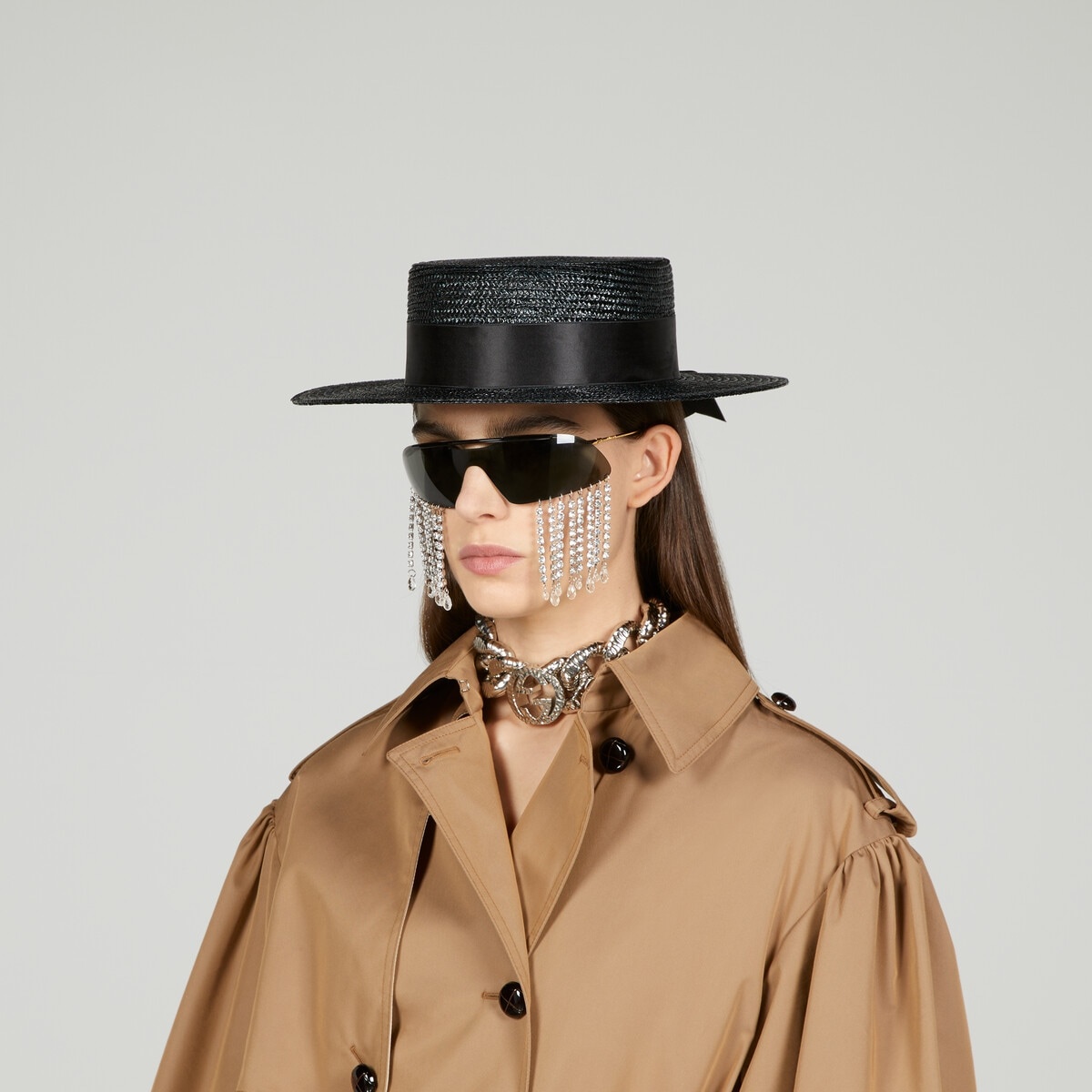 Straw hat with bow - 3