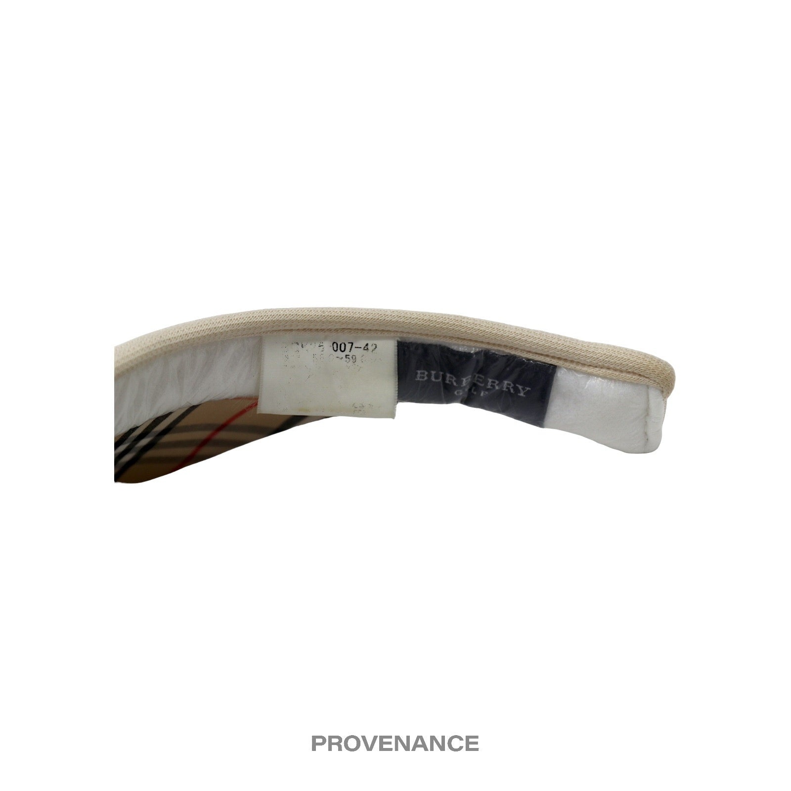 Burberry Golf - Burberry Golf Knight Logo Visor  Nova Check Chalk - 8