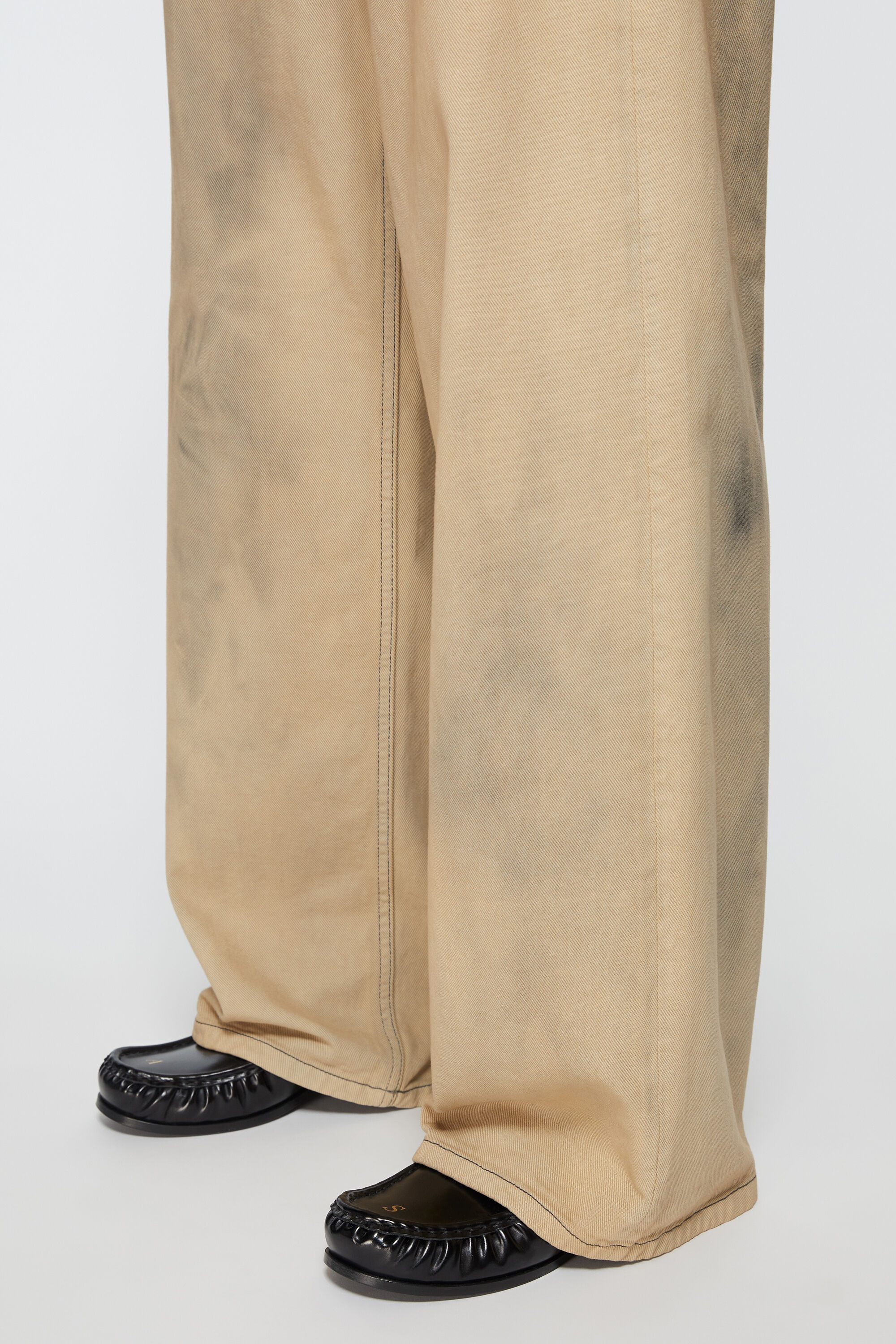 Loose fit jeans - 1981F - Beige/black - 7