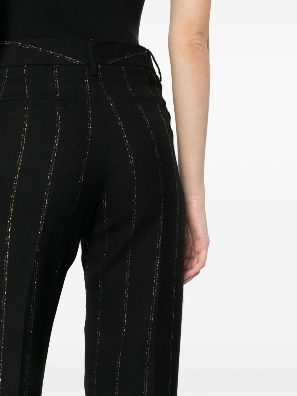 Lurex pinstriped trousers - 5