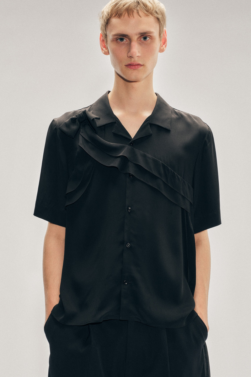 Pressed Bow Sash Shirt 4