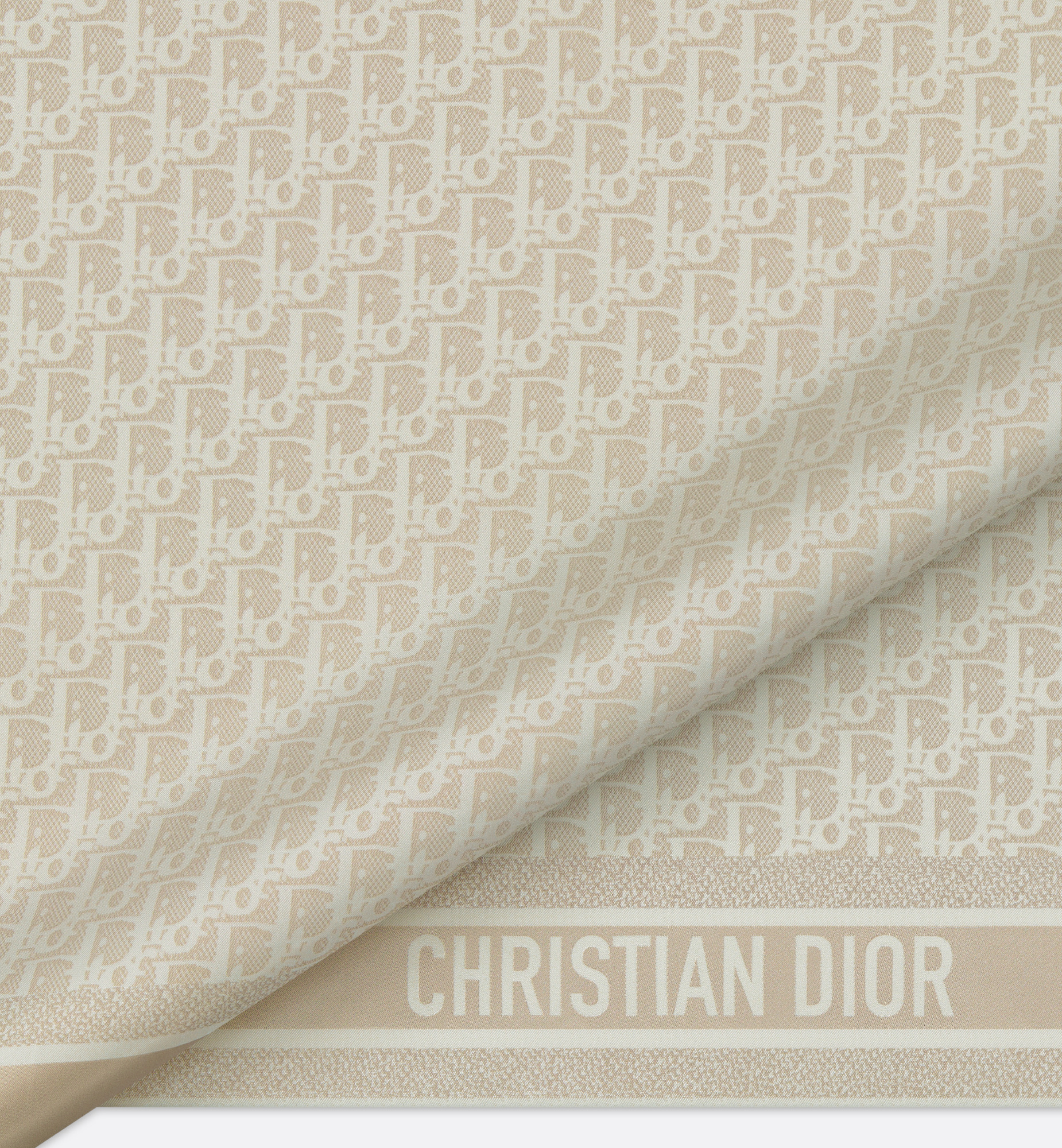 Dior Oblique Natte 70 Square Scarf - 2