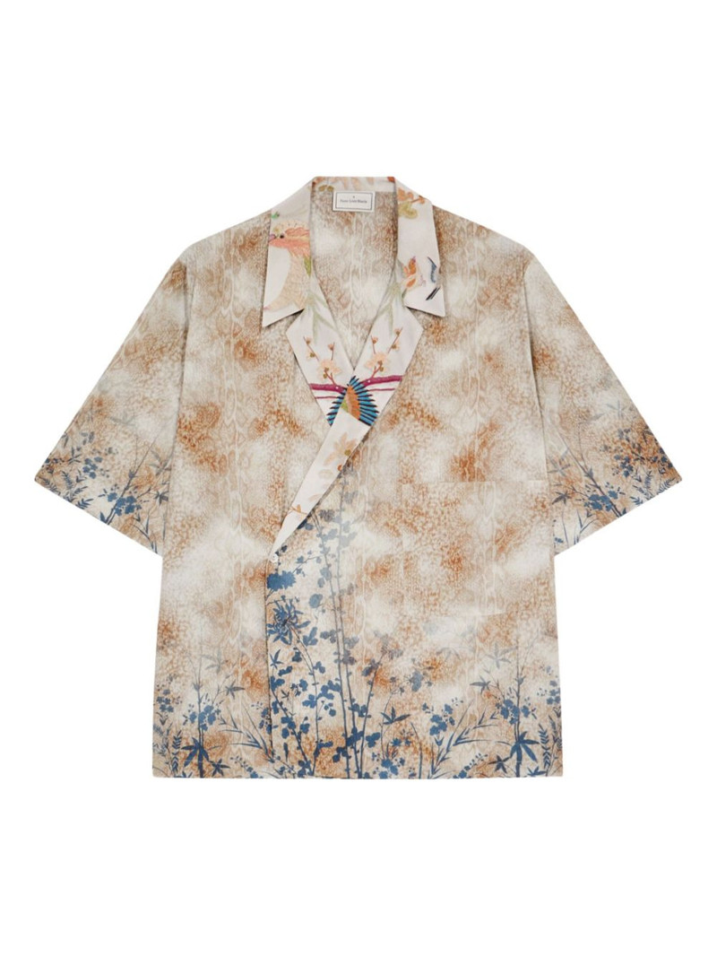 floral-print wrap shirt 4