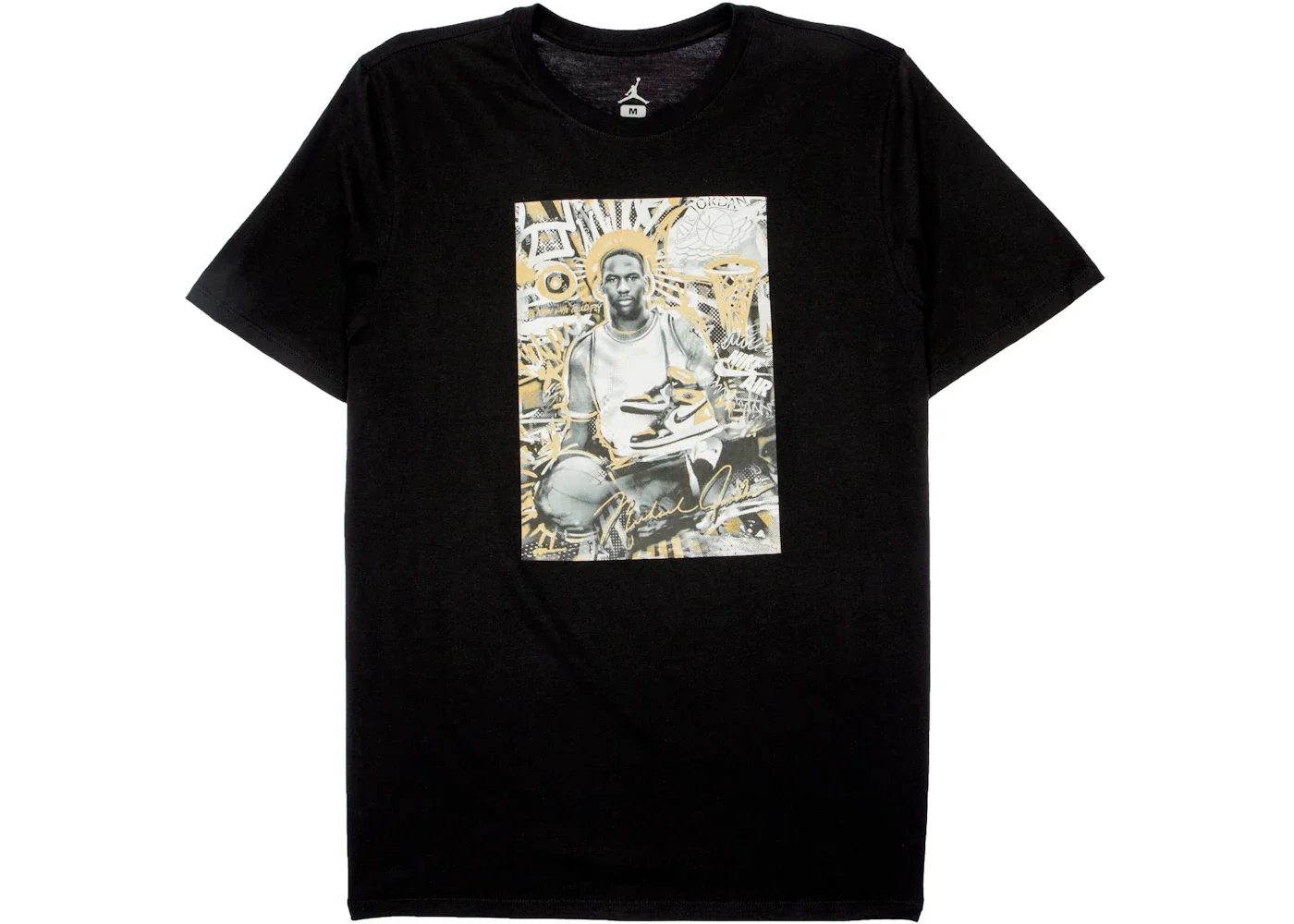 Nike Air Jordan Retro 1 Gold Top 3 Tee Black - 1