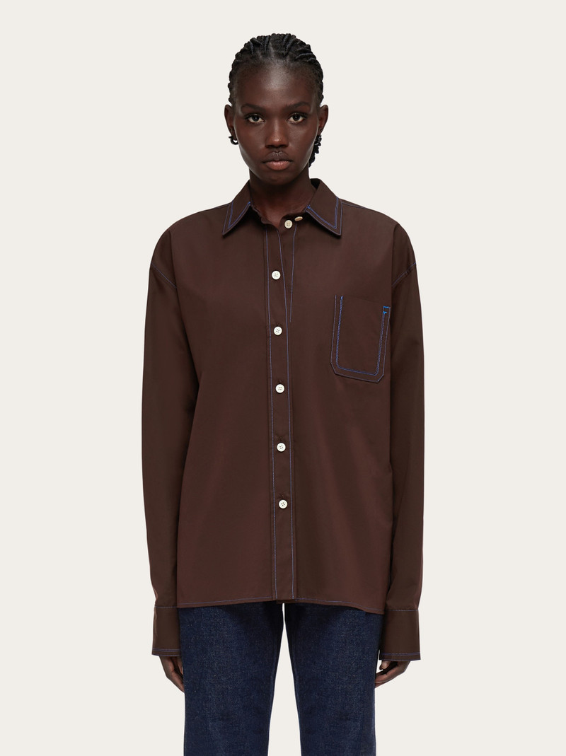 FERRAGAMO Shirt with contrasting seams outlook