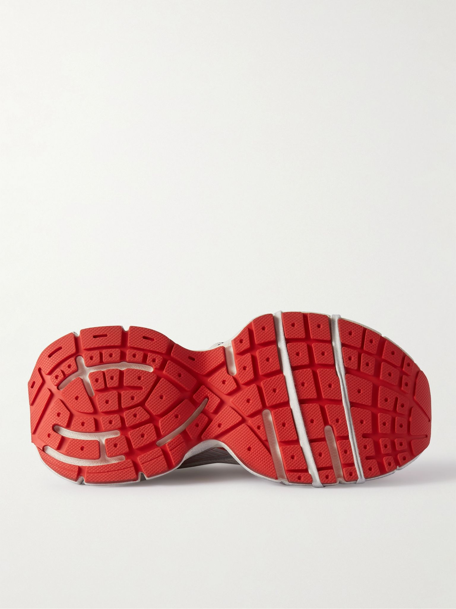 3XL Distressed Mesh and Rubber Sneakers Red - 6