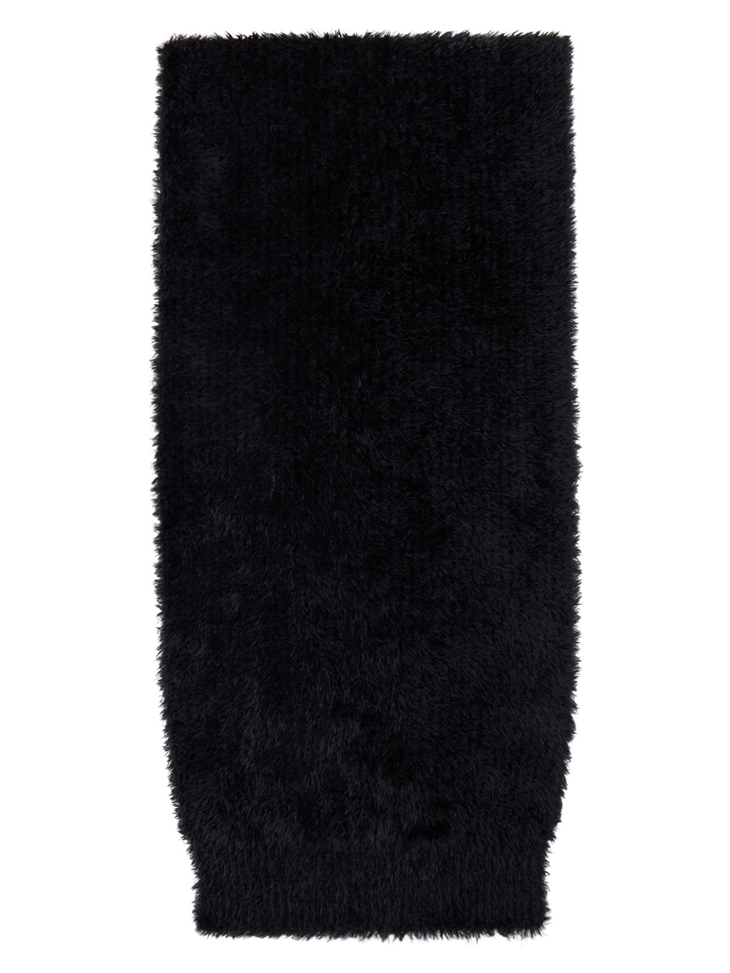 Black Fluffy Scarf - 1