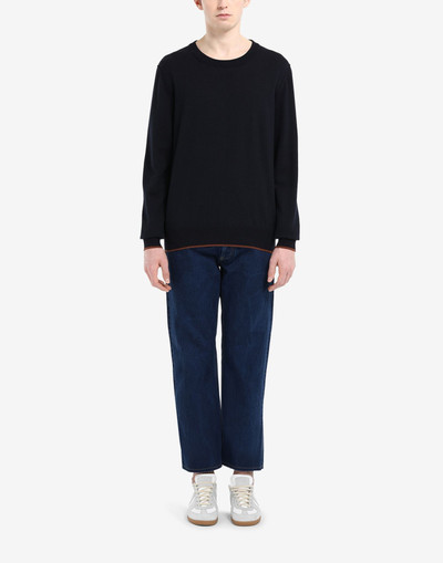 Maison Margiela Elbow patch sweater outlook