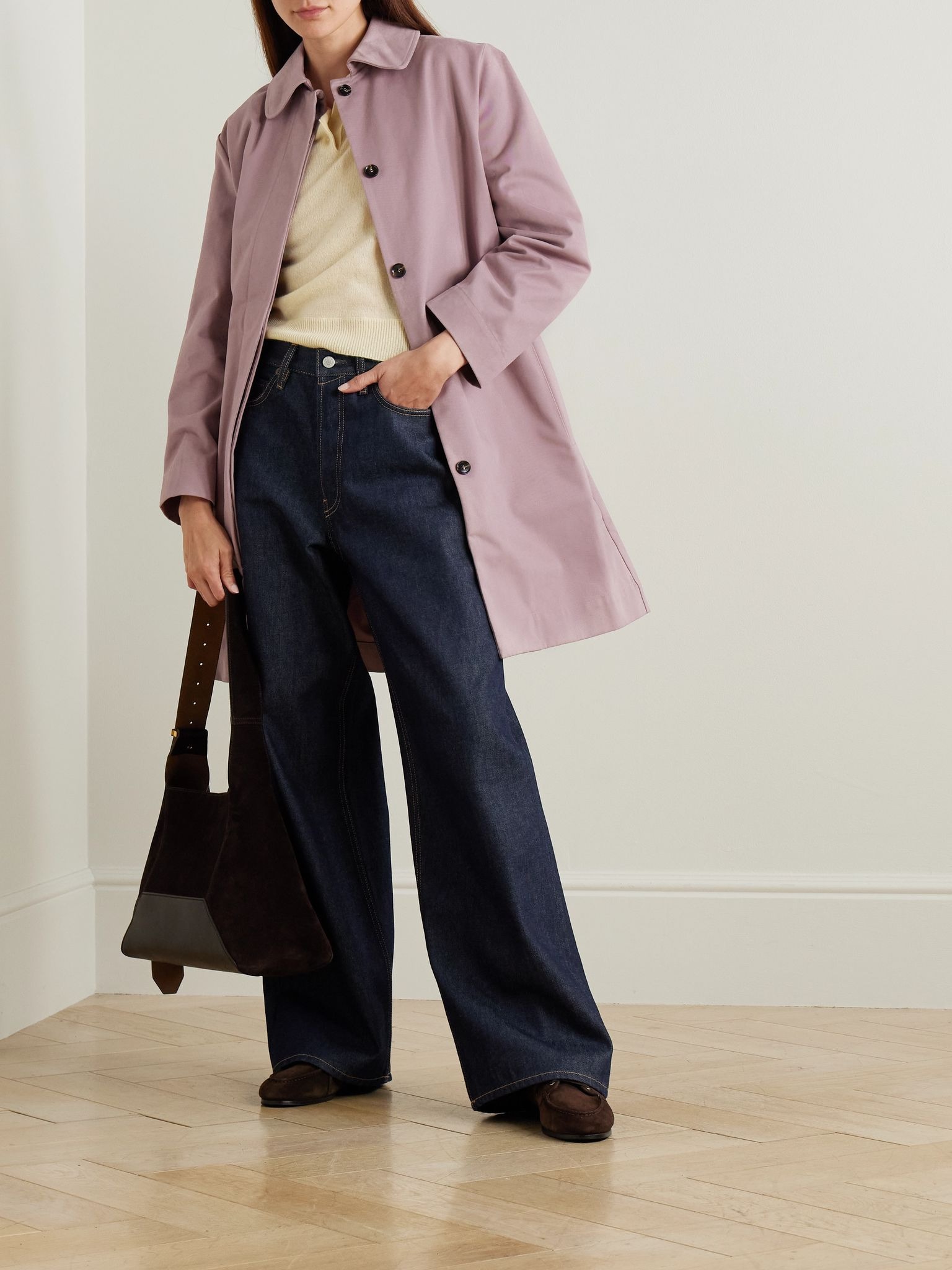 Yuri cotton-twill coat Pink - 2