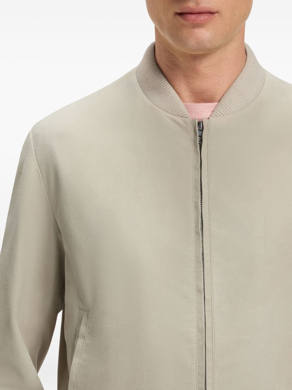 x David Beckham leather bomber jacket - 5